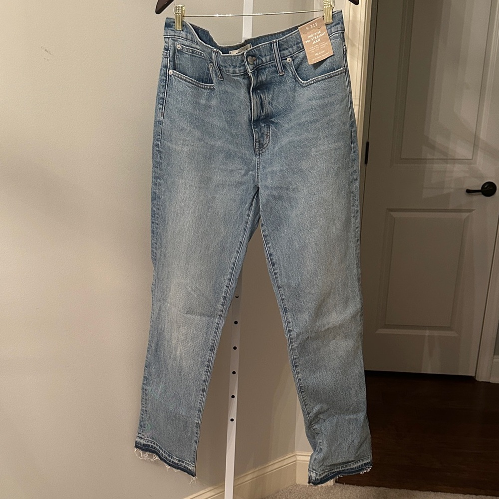 Madewell Women's Straight Leg Jeans - Light Blue
